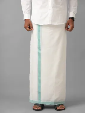 100% Cotton Double Dhoti White Success Spl