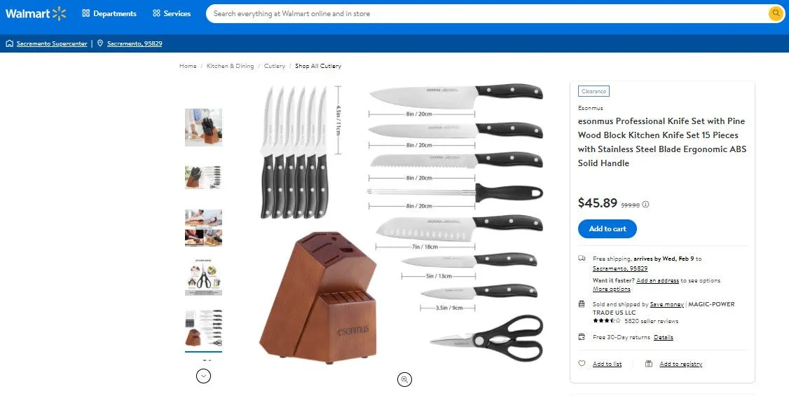 12622019 ESONMUS KNIFE SET