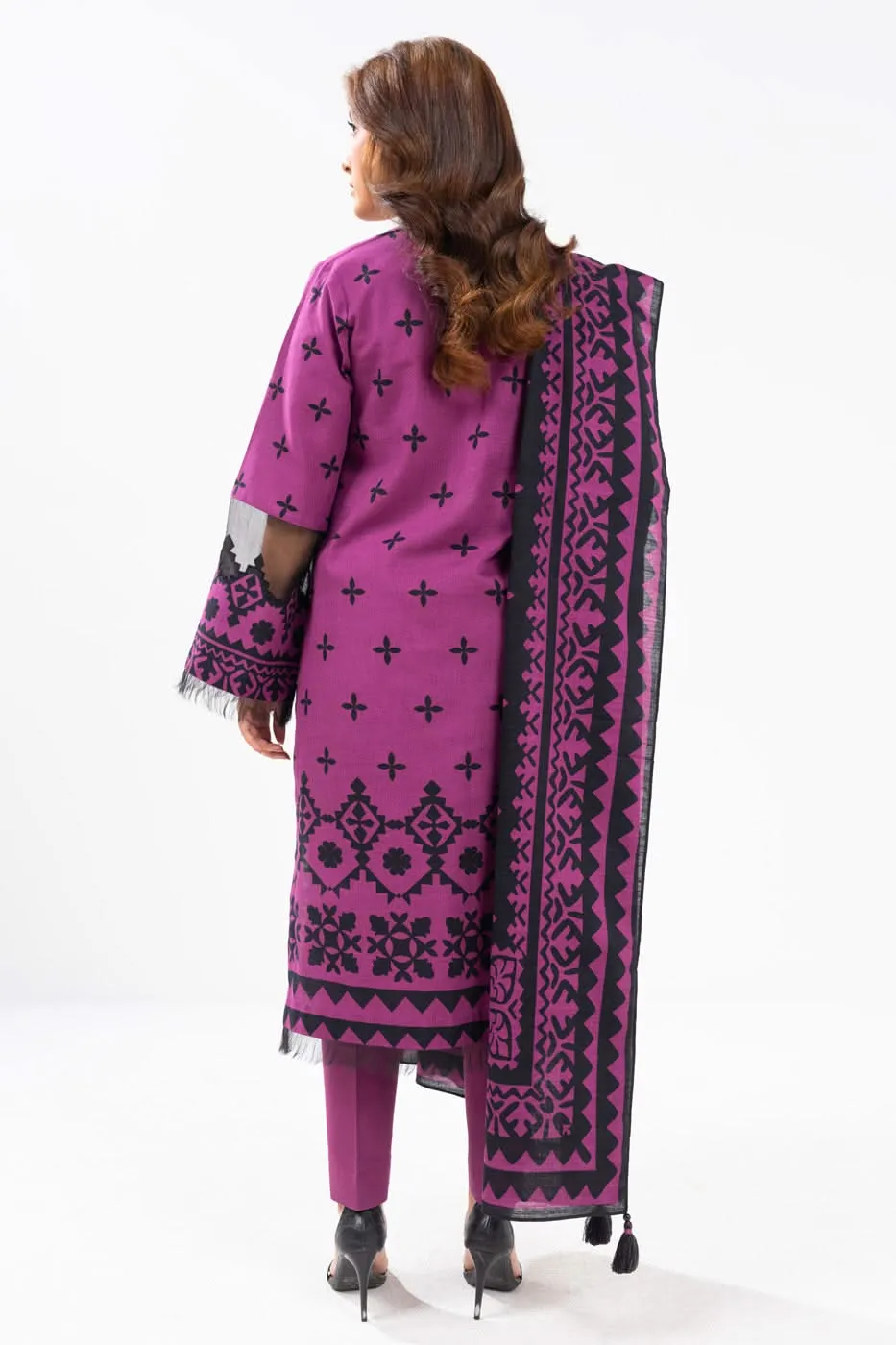 2 Piece Cambric Suit with Lawn Dupatta