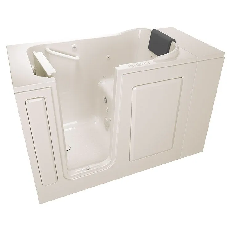 2848 Series 28"W x 48"L Gelcoat Walk-In Combination Bathtub with Left-Hand Drain