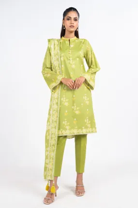 3 Pc Printed Lawn Suit With Lawn Dupatta