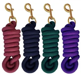 8' Nylon Braided Lead w/Knotted End & Brass Hardware