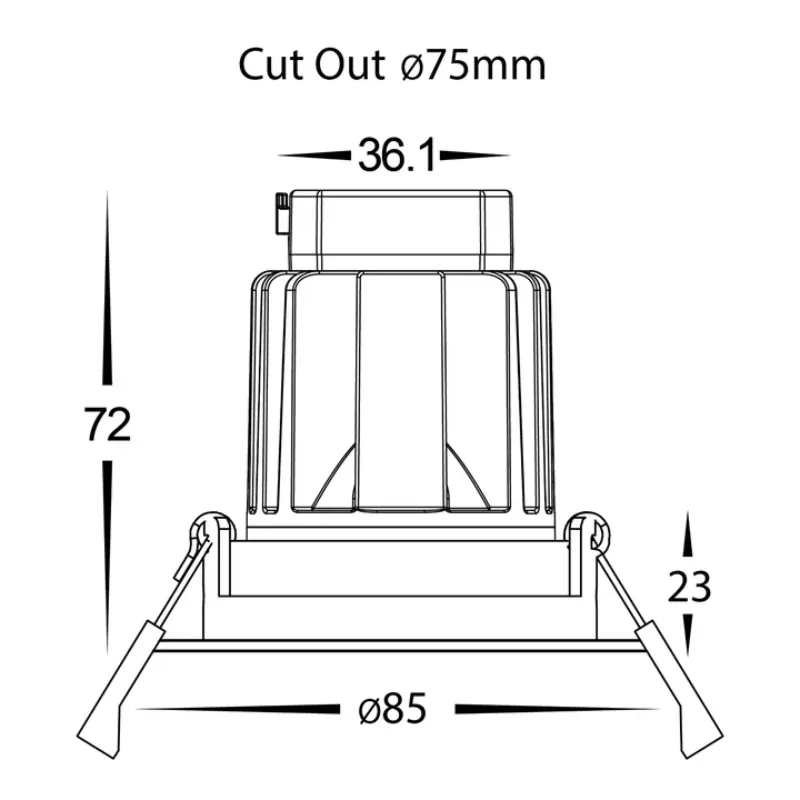 Adjustable Recessed Downlight | Assorted Finish | Five Colour