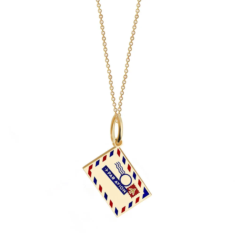 Air Mail Customizable Charm Gold Mini