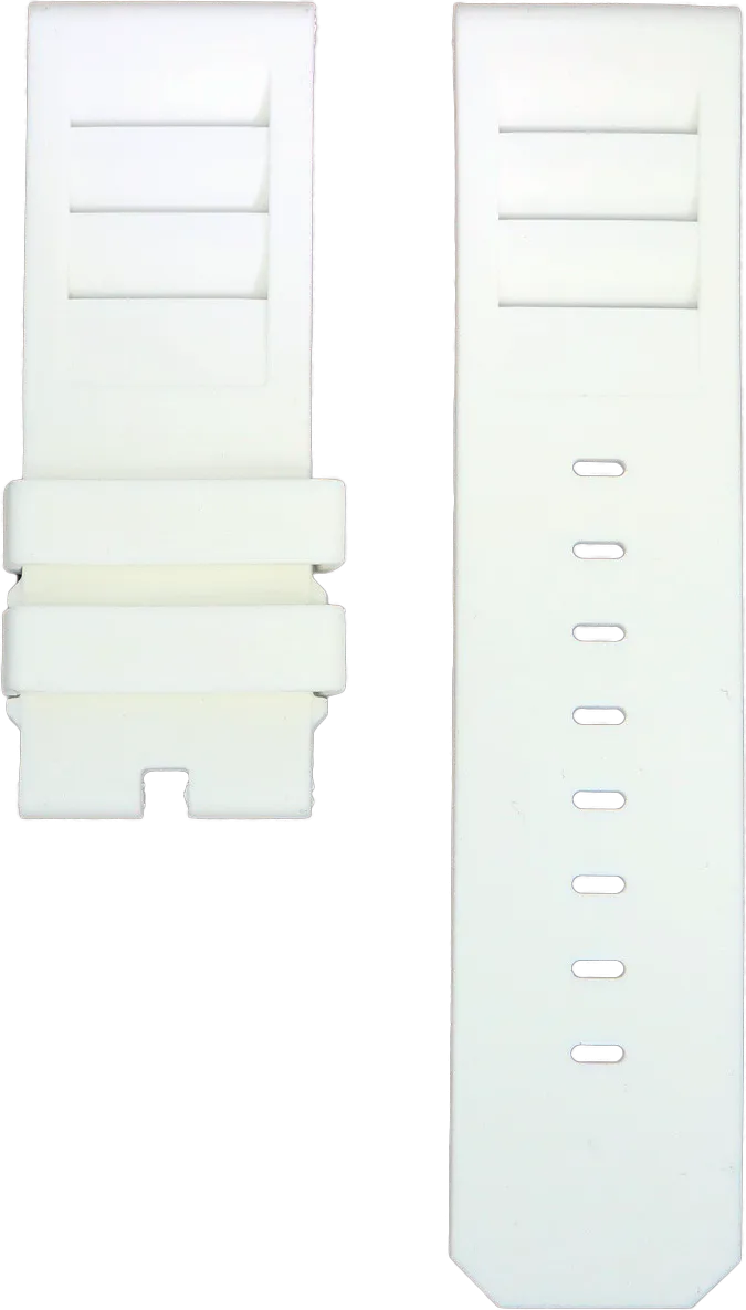 ANCON White Rubber Strap 24mm Short