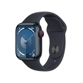 Apple Watch Series 9 GPS   Cellular 41mm Midnight Aluminium Case with Midnight Sport Band - S/M