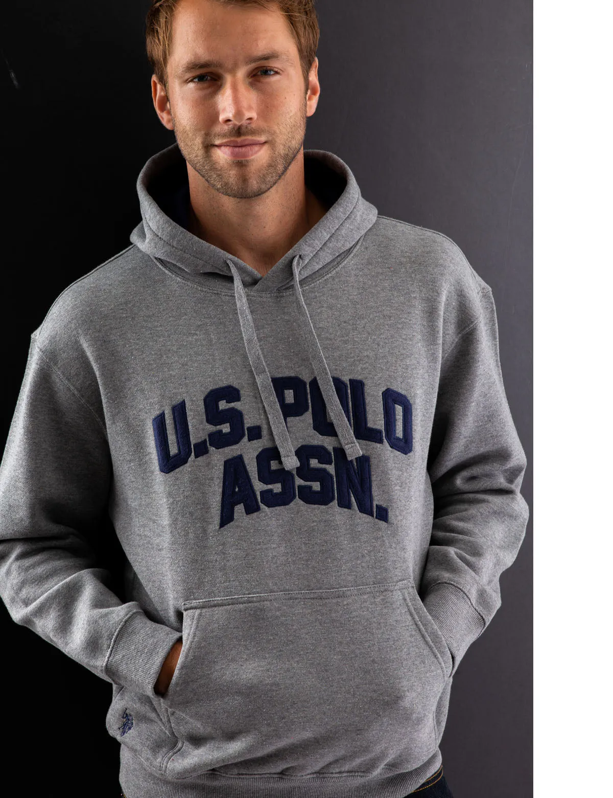 APPLIQUE LOGO COLLEGIATE HOODIE