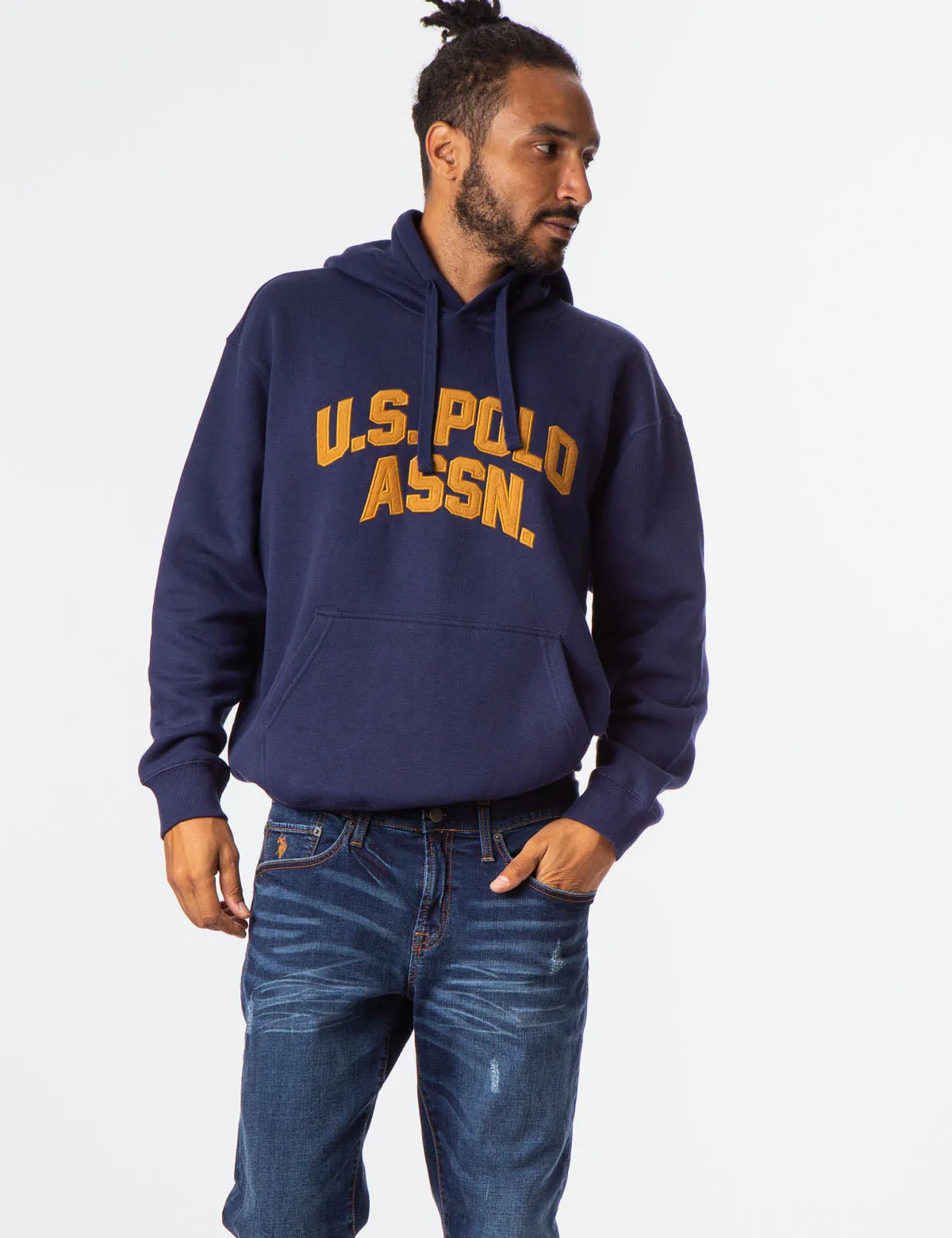 APPLIQUE LOGO COLLEGIATE HOODIE