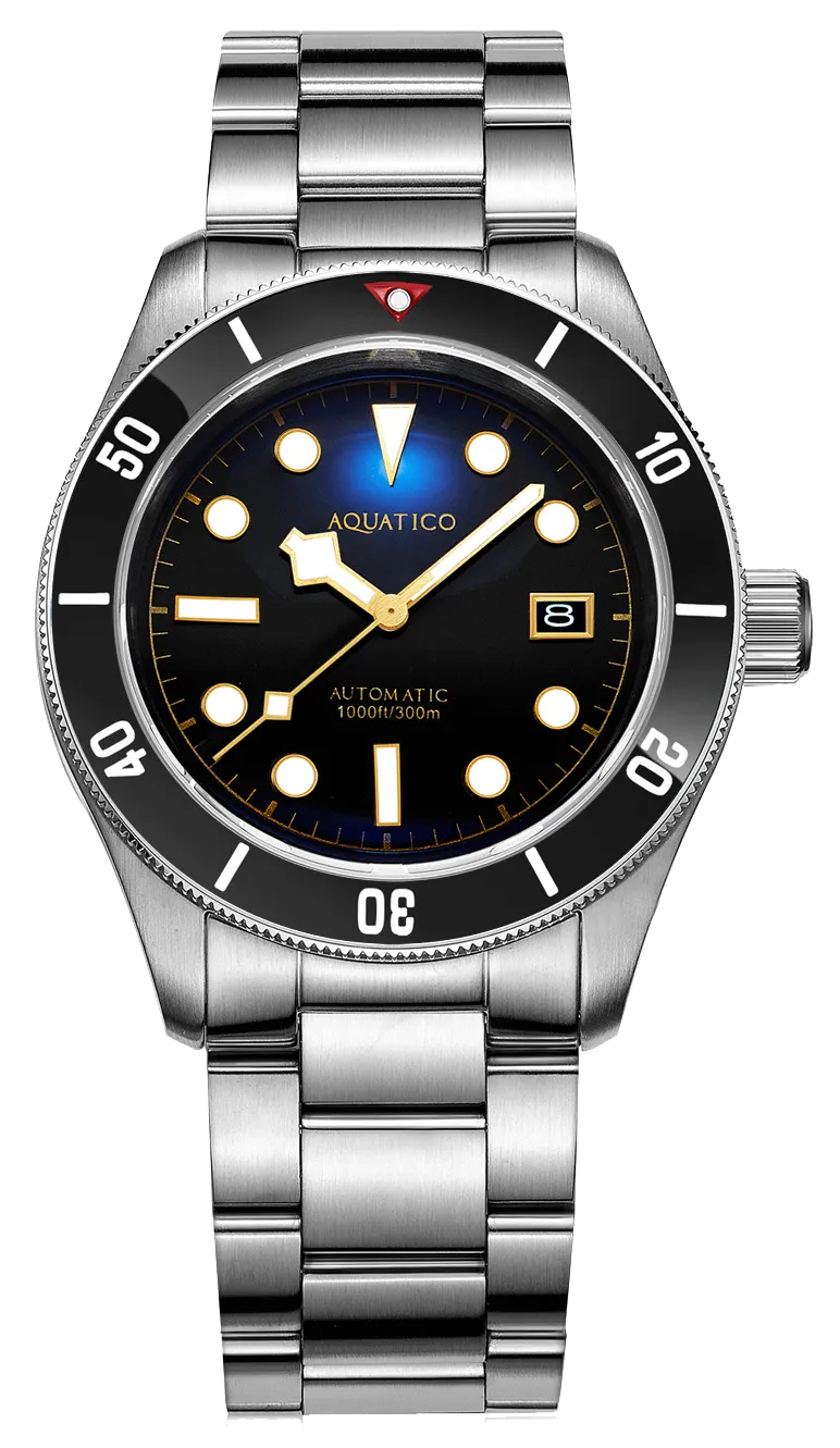 Aquatico Sea Star V2 Black Ceramic Bezel Snowflake