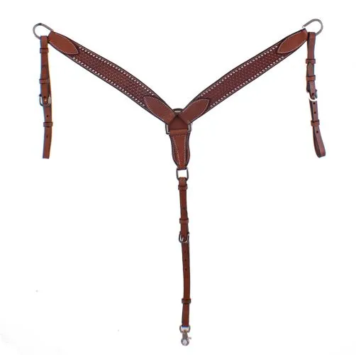 Argentina Cow Tooled Leather Breast Collar