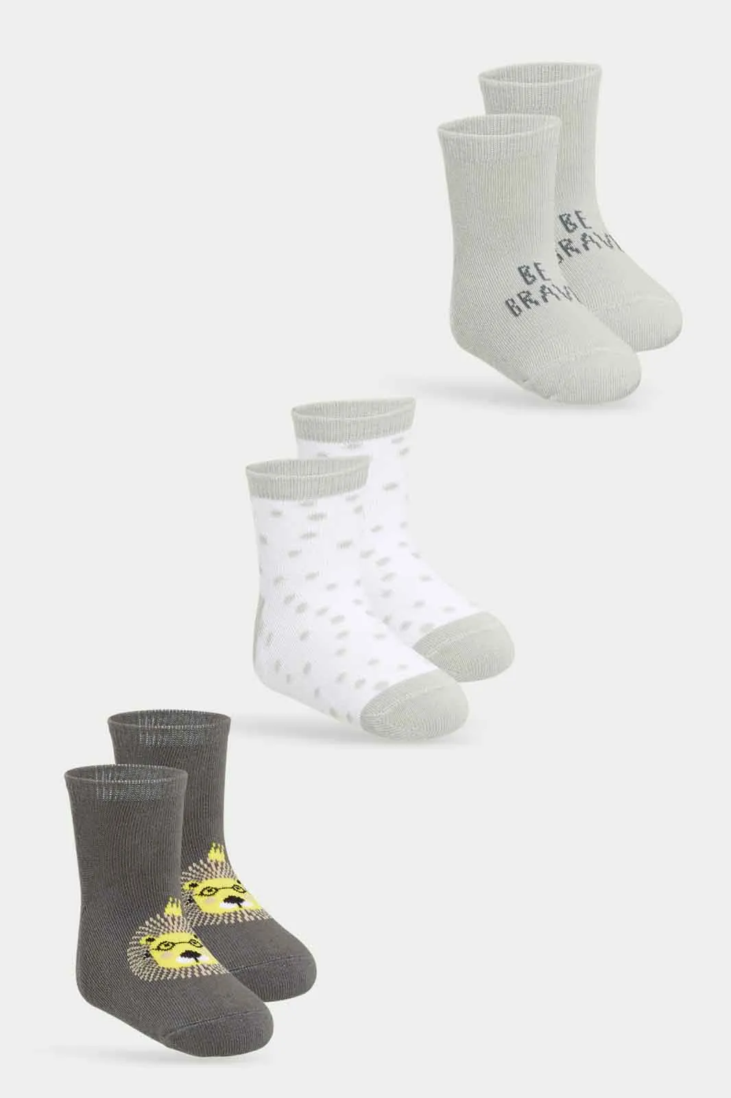 Baby Boys Ankle Socks Set (Pack Of 3)