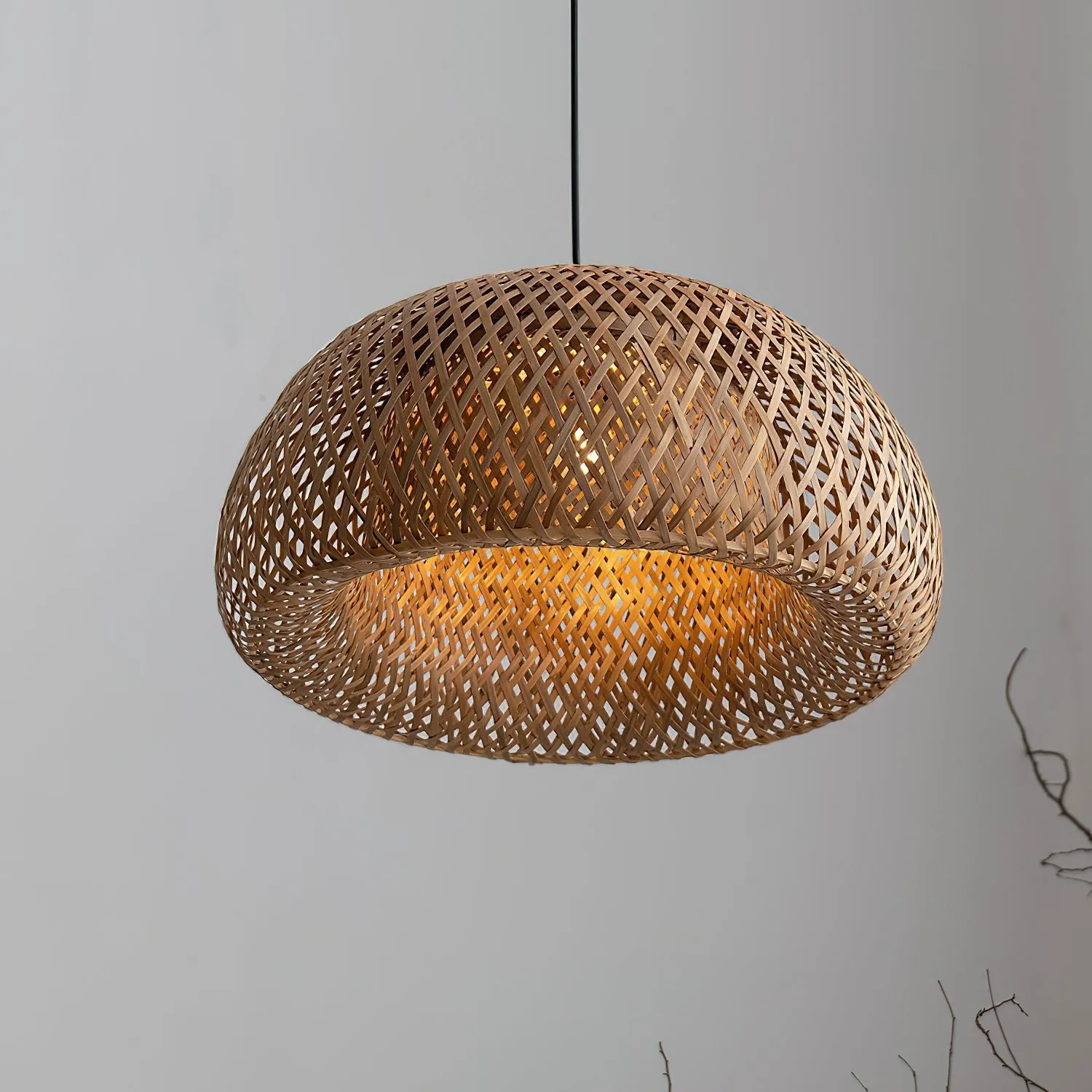 Bamboo Braided Pendant Lamp