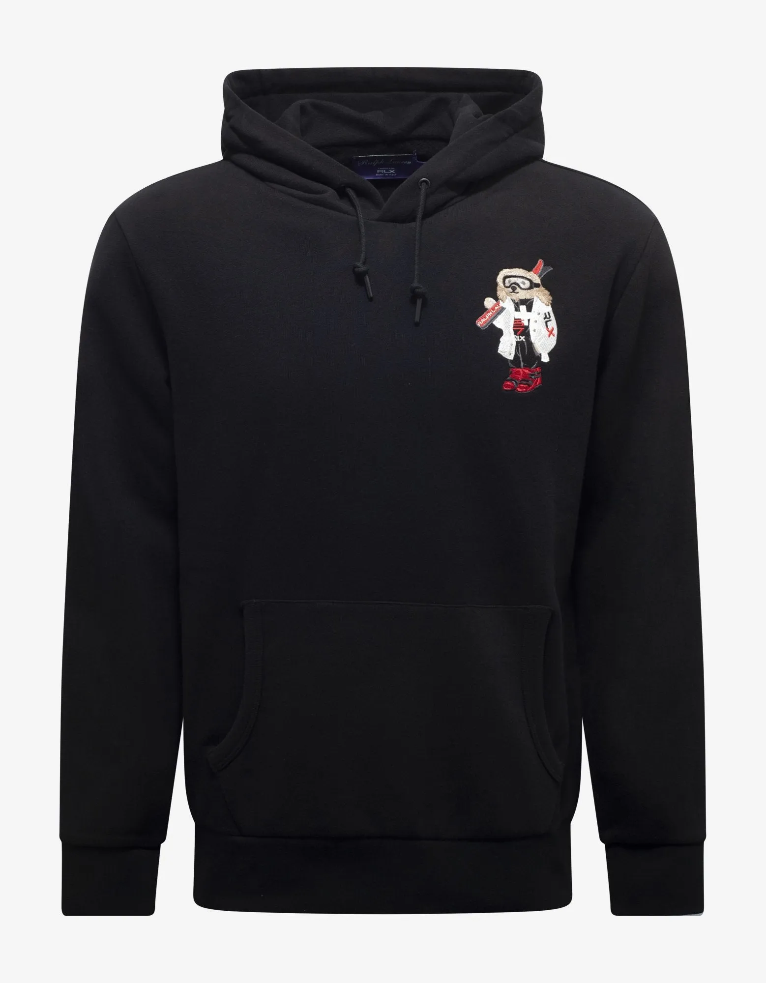 Black Ski Bear Logo Hoodie -