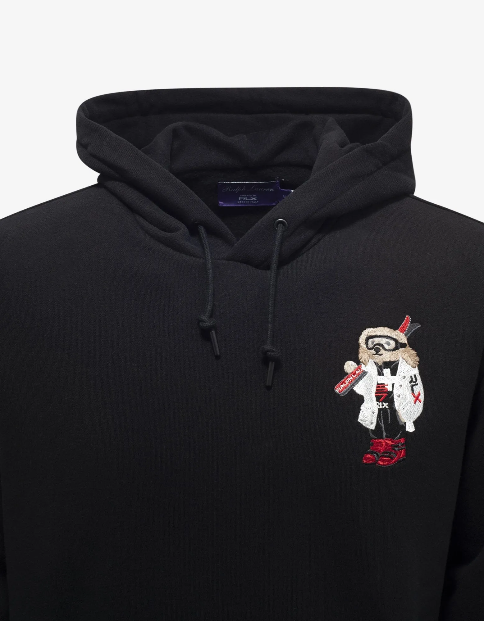 Black Ski Bear Logo Hoodie -