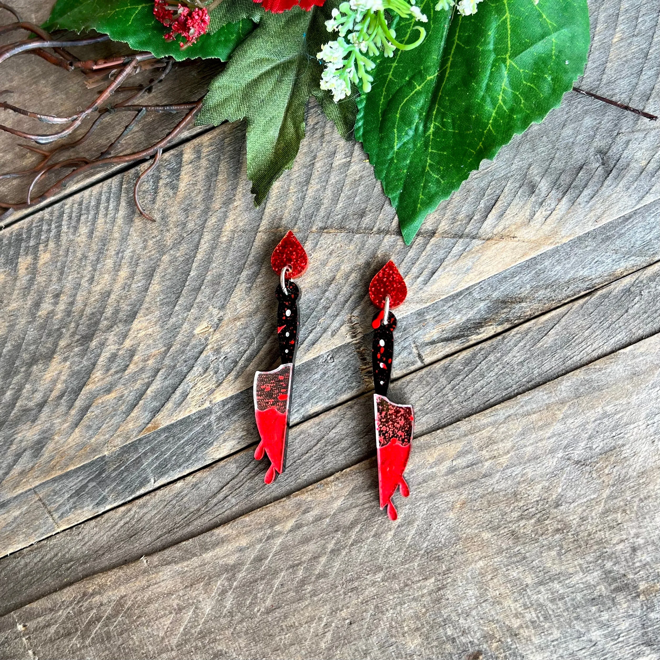 Bloody Knife Earrings