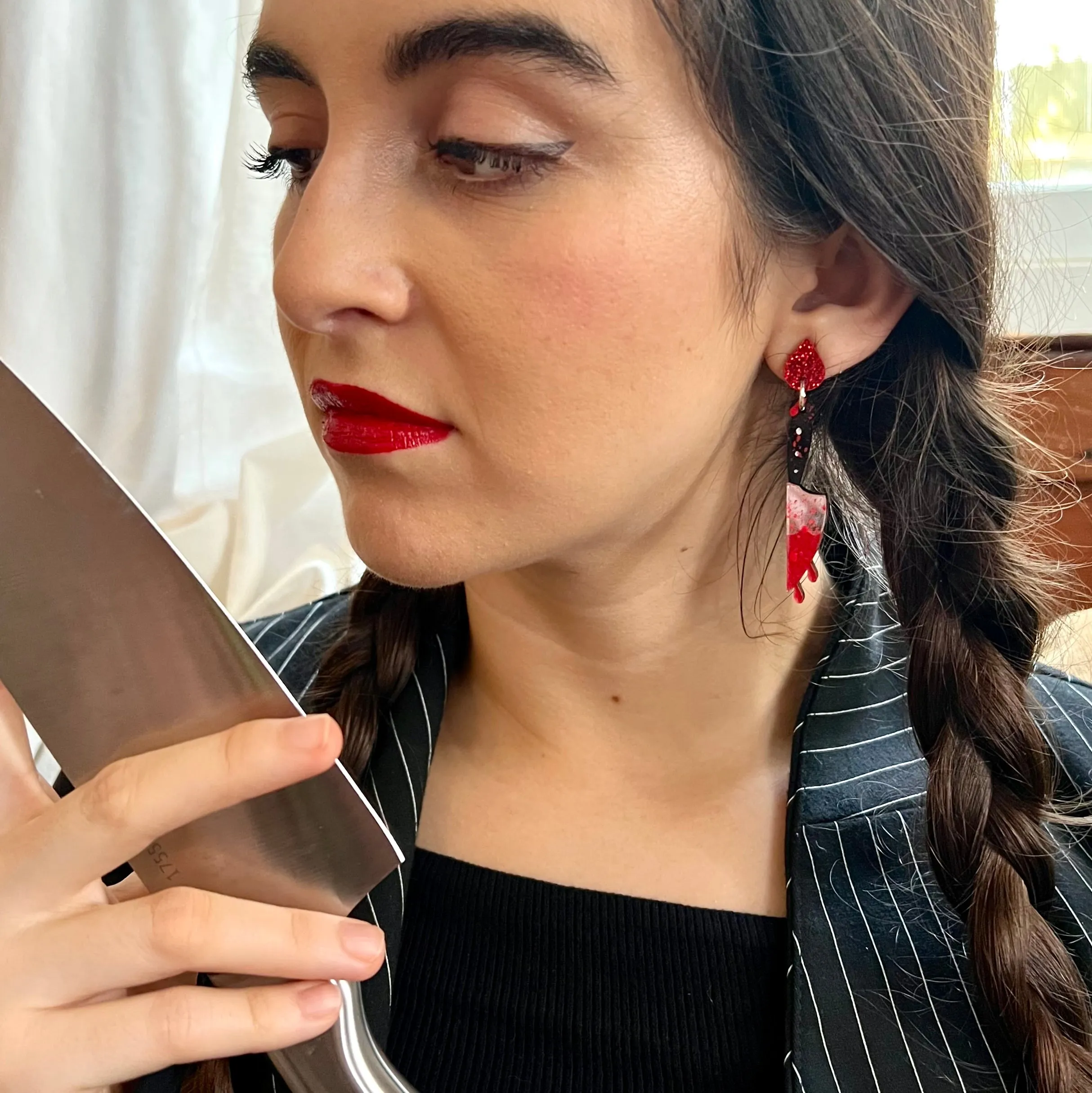 Bloody Knife Earrings