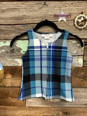 Blue Plaid Youth "Mini" Vest