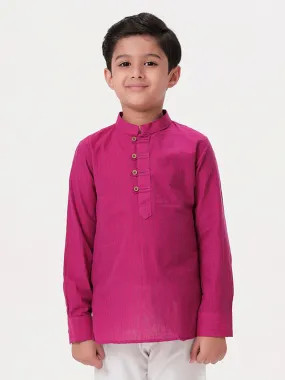 Boys Breeze Cotton Full Sleeves Purple Kurta