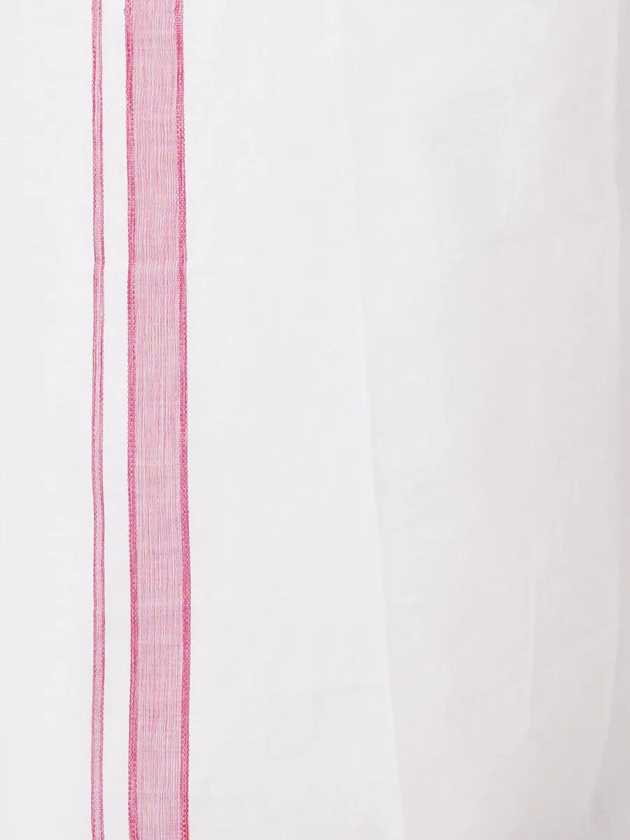 Boys Matching Dhoti & Shirt Combo Pink OX33