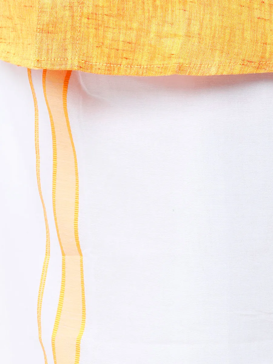 Boys Matching Dhoti & Shirt Combo Yellow C33