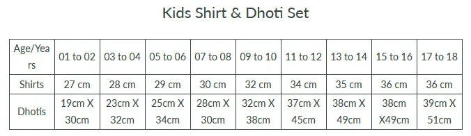 Boys Matching Dhoti & Shirt Combo Yellow C33