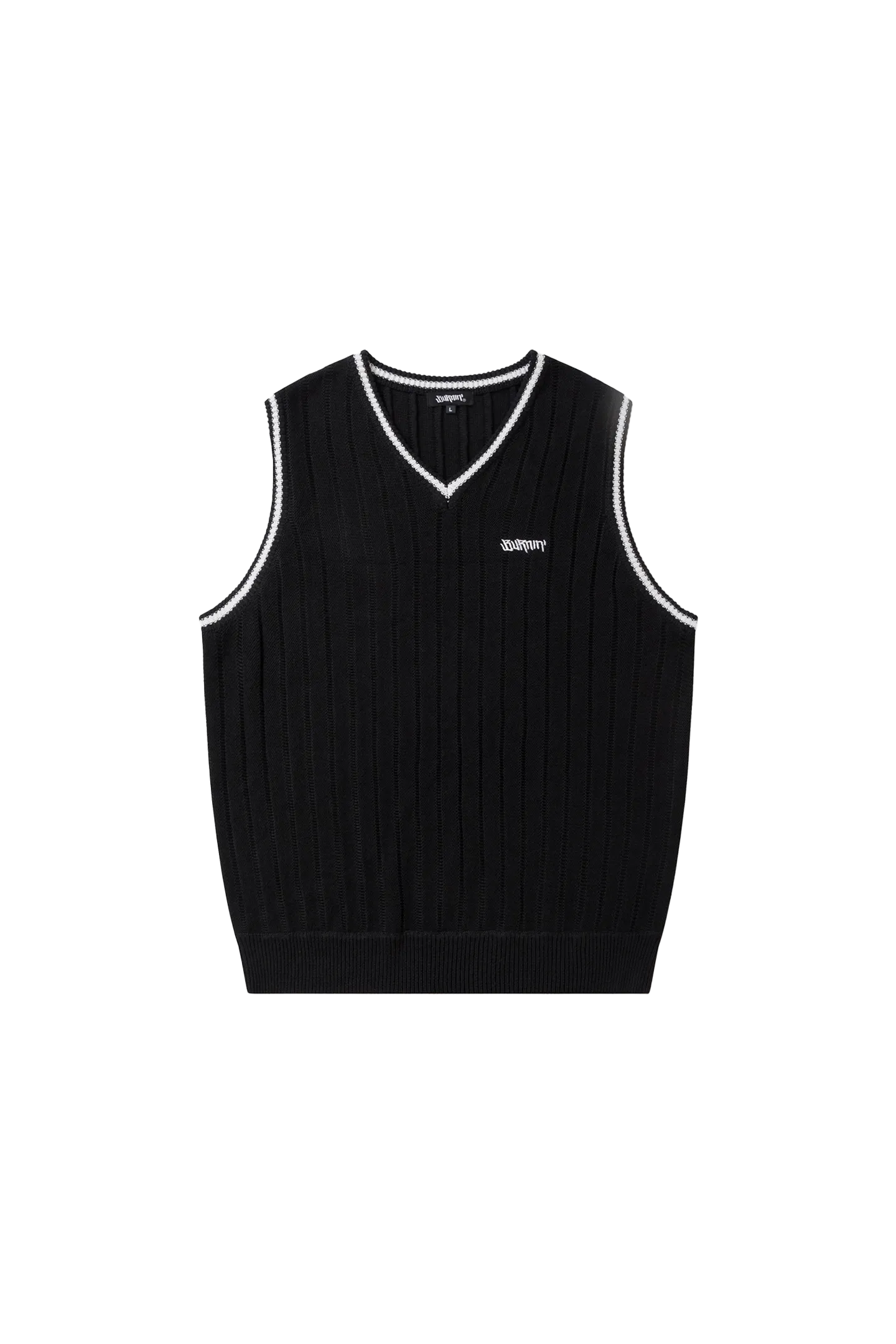 BURNIN* “97’series” v-neck custom knitted vest