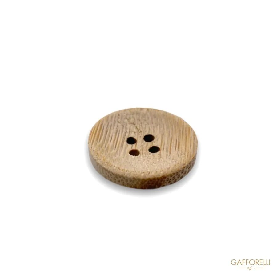 Buttons with Wood Effect and 4 Holes 1126 - Gafforelli Srl