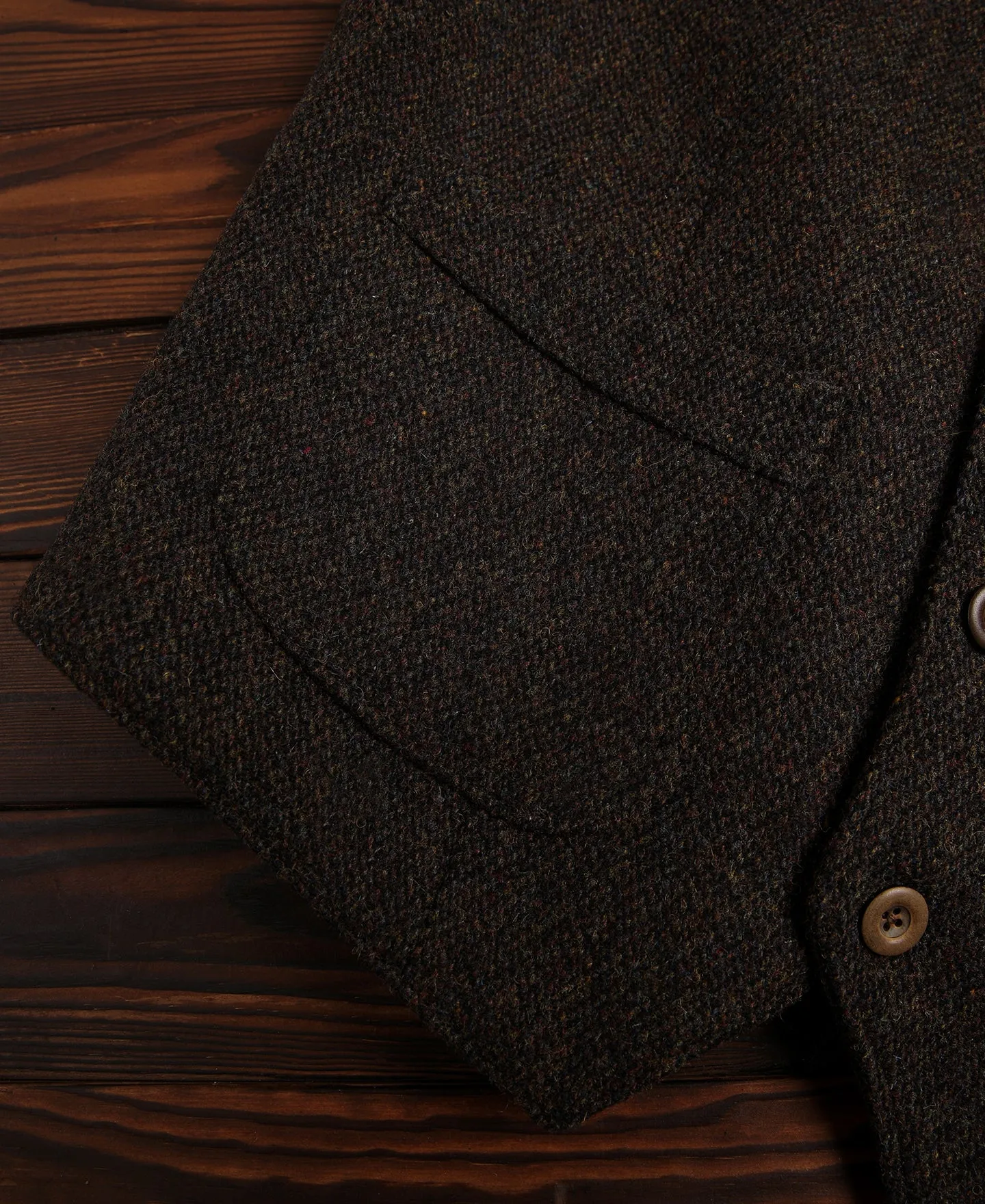 Chocolate Brown Tweed Hunting Vest