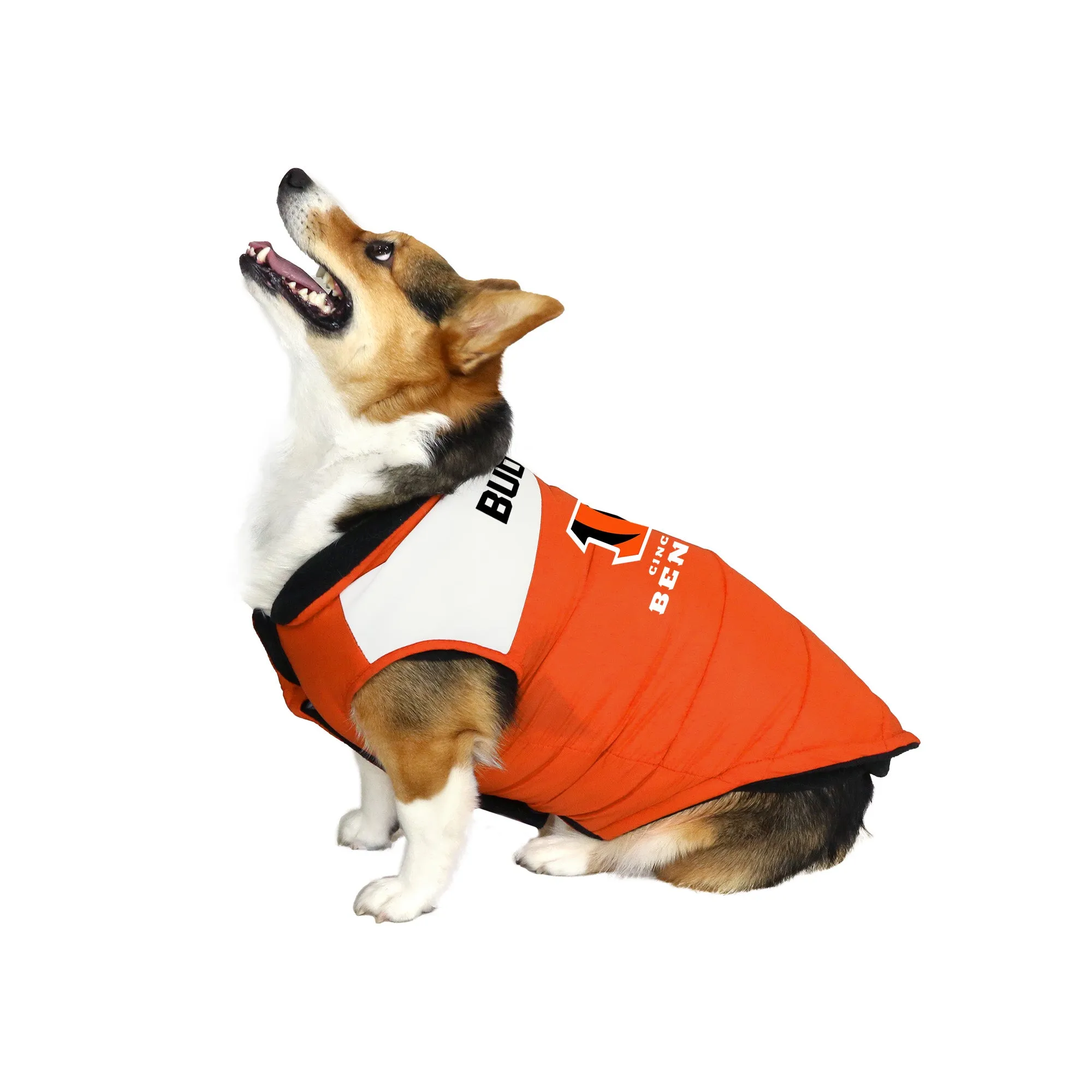 Cincinnati Bengals Custom Pet Parka Puff Vest