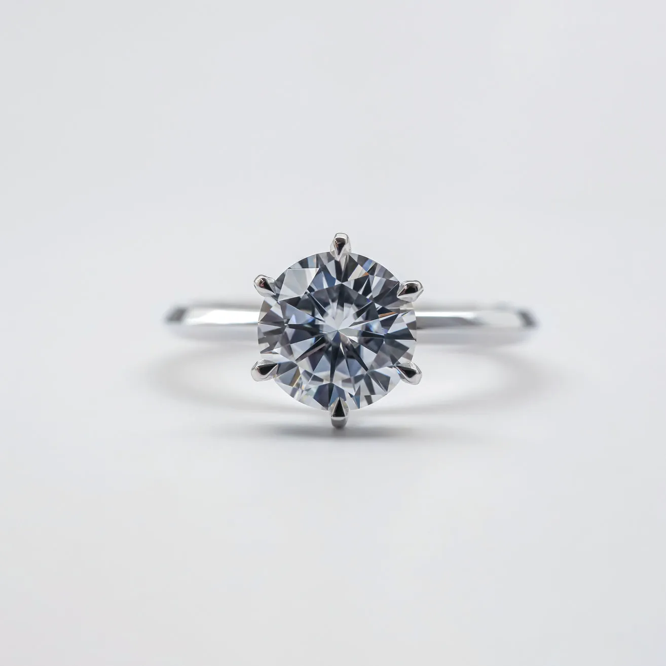 Classic Solitaire 2ct Round Brilliant 6-Prong Ring