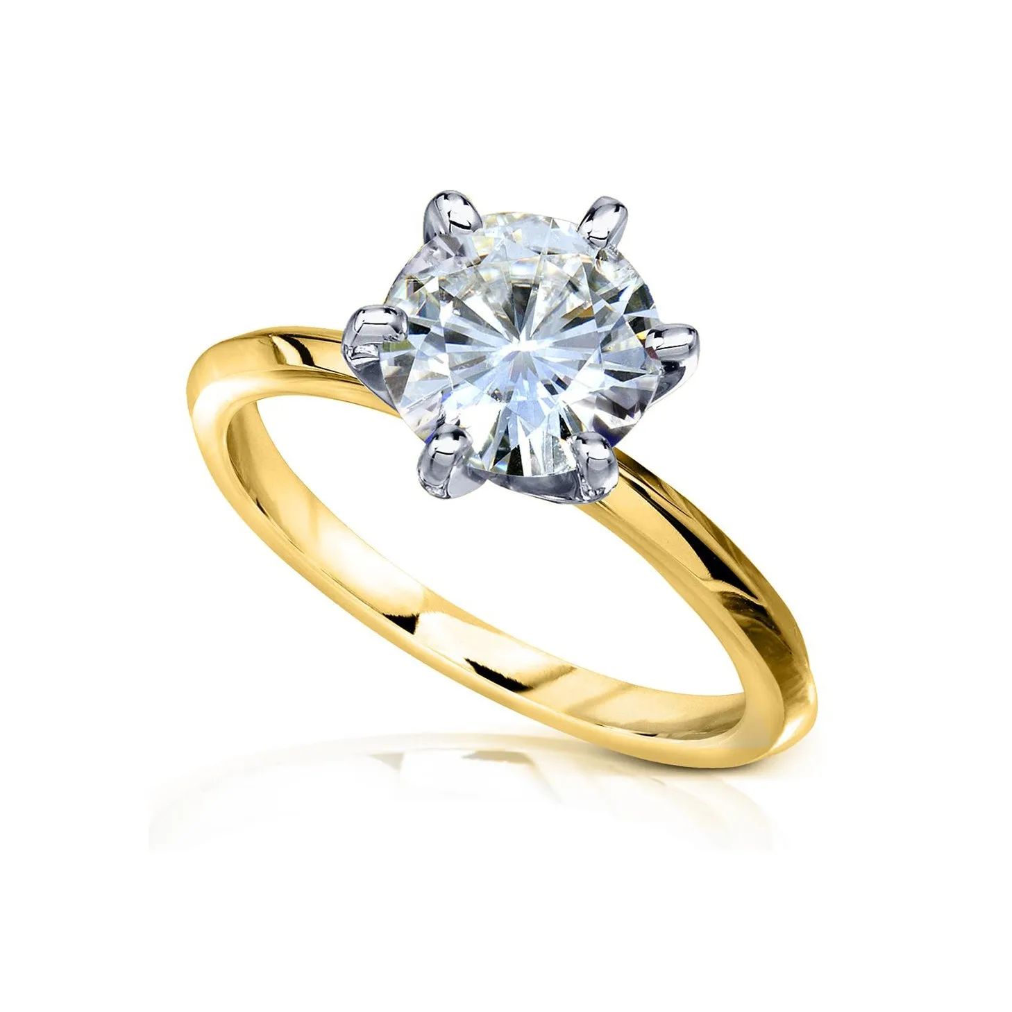 Classic Solitaire 2ct Round Brilliant 6-Prong Ring