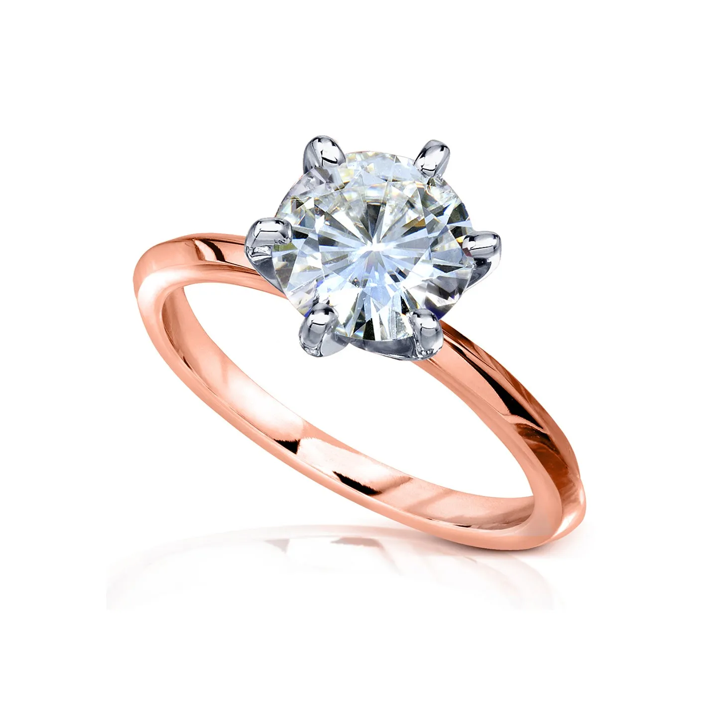 Classic Solitaire 2ct Round Brilliant 6-Prong Ring