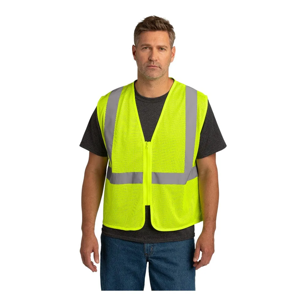 CornerStone ANSI 107 Class 2 Economy Mesh Zippered Vest CSV101