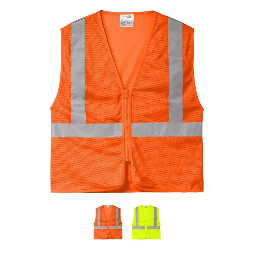 CornerStone ANSI 107 Class 2 Economy Mesh Zippered Vest CSV101