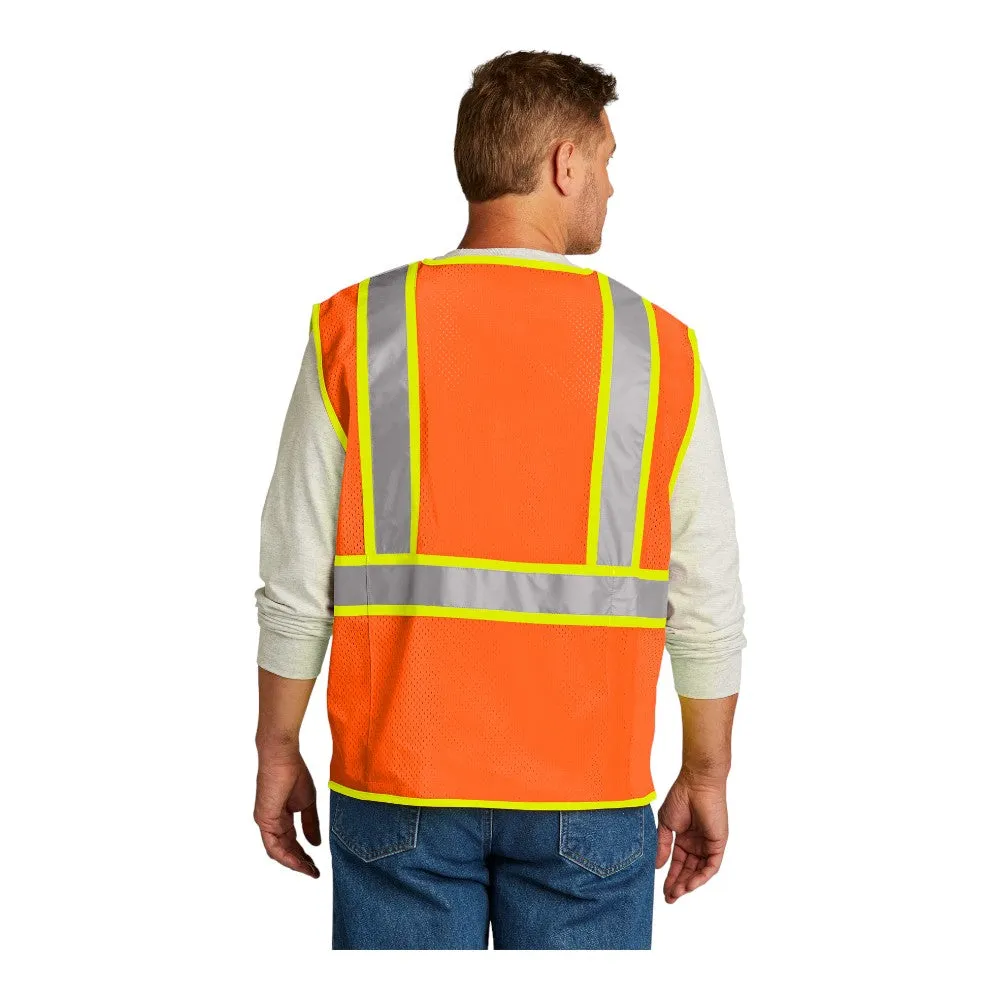 CornerStone ANSI 107 Class 2 Surveyor Zippered Two-Tone Vest CSV105