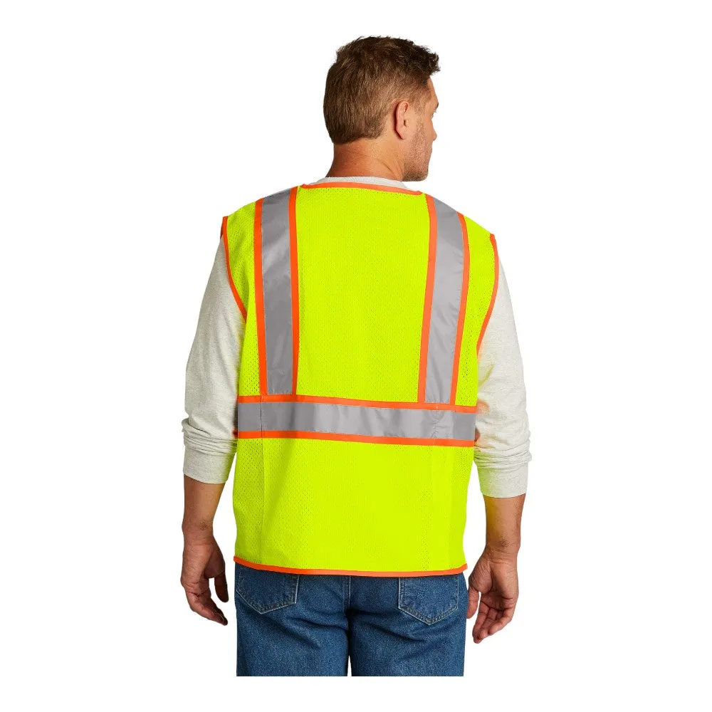 CornerStone ANSI 107 Class 2 Surveyor Zippered Two-Tone Vest CSV105