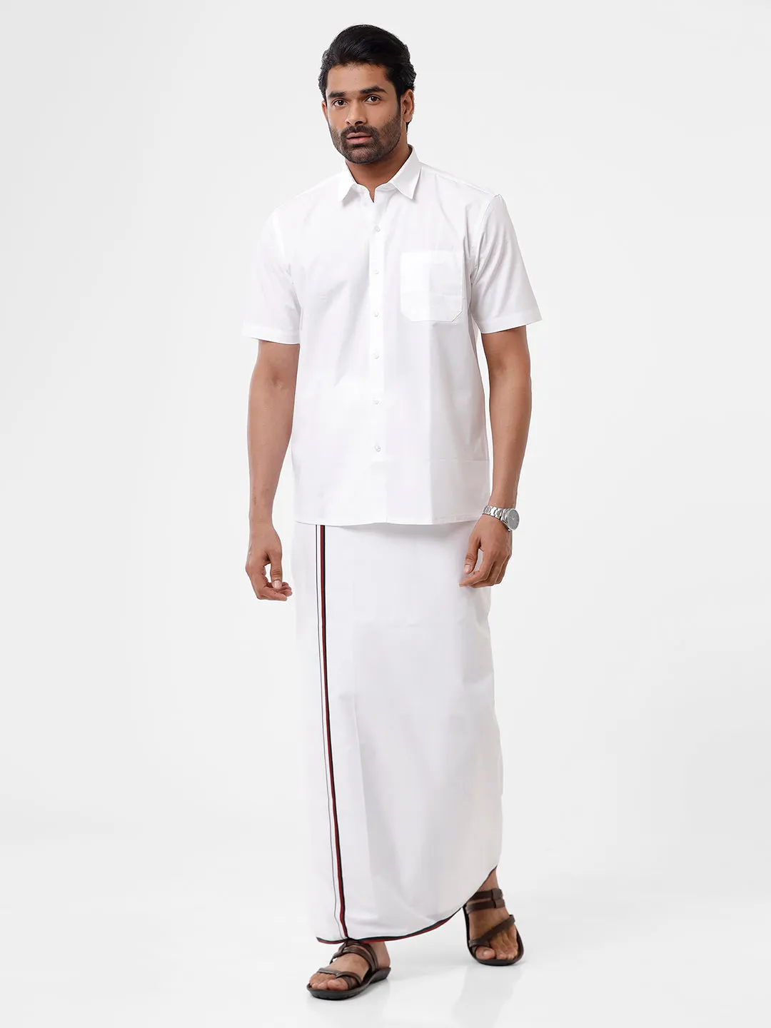 Cotton Political Dhoti - DMK (Real Man)