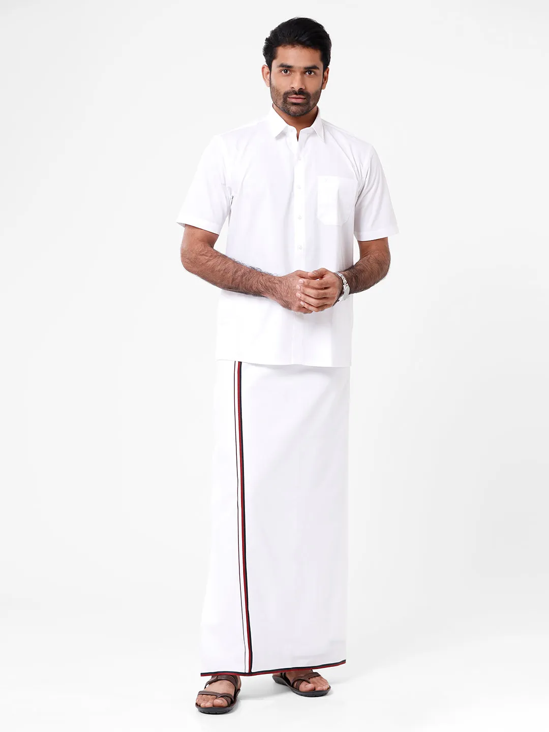 Cotton Political Dhoti - DMK (Real Man)