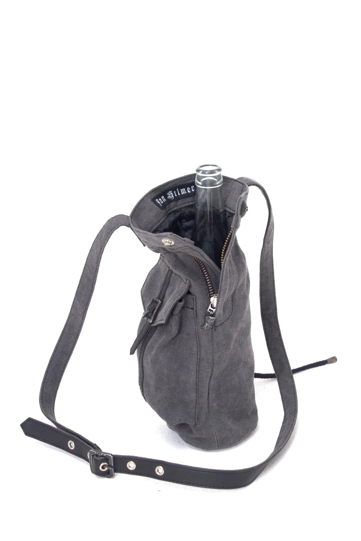 Coyote Bottle Bag - Combo Denim/Leather