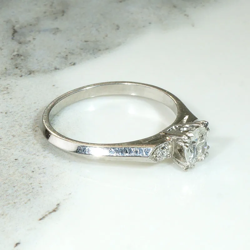 Crisp & Pristine Diamond Engagement Ring in Platinum