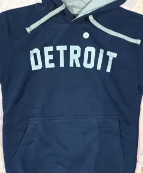 Detroit Navy Contrast Hoodie