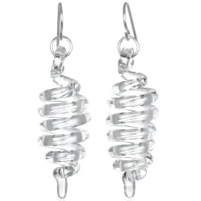 Dimenional Spiral Earrings by Roxann Astra Slate