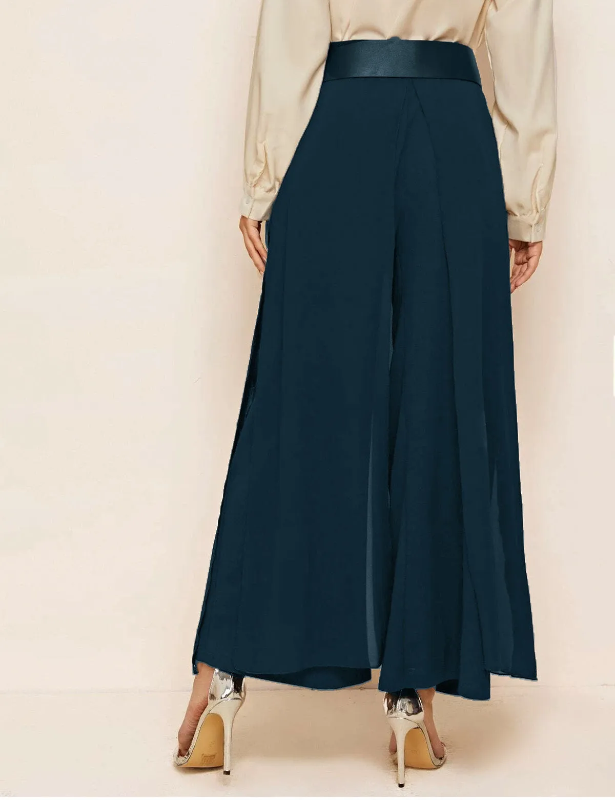 Formal Pant with Belt - Navy