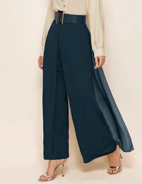 Formal Pant with Belt - Navy