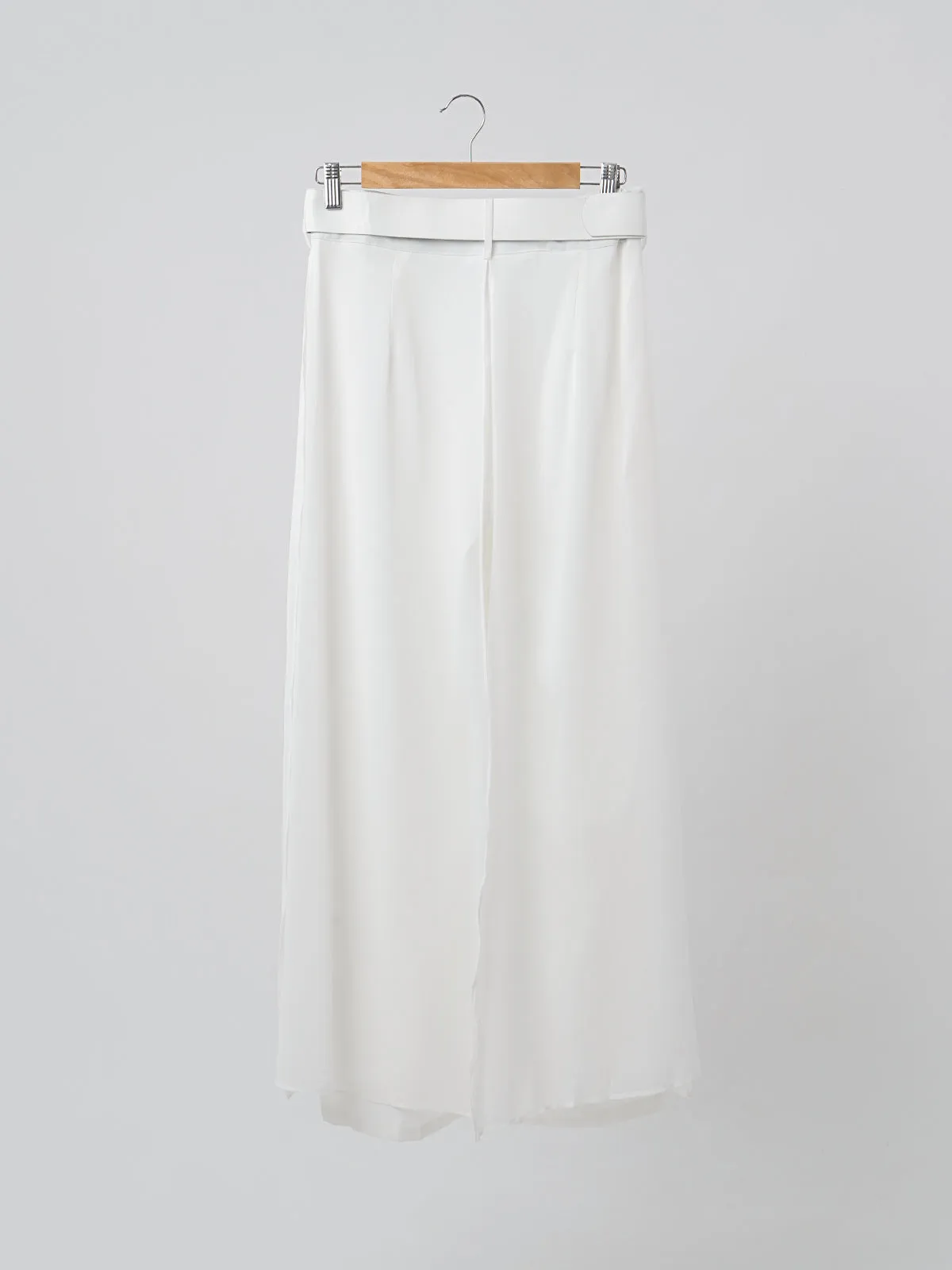 Formal Pant with Belt - White