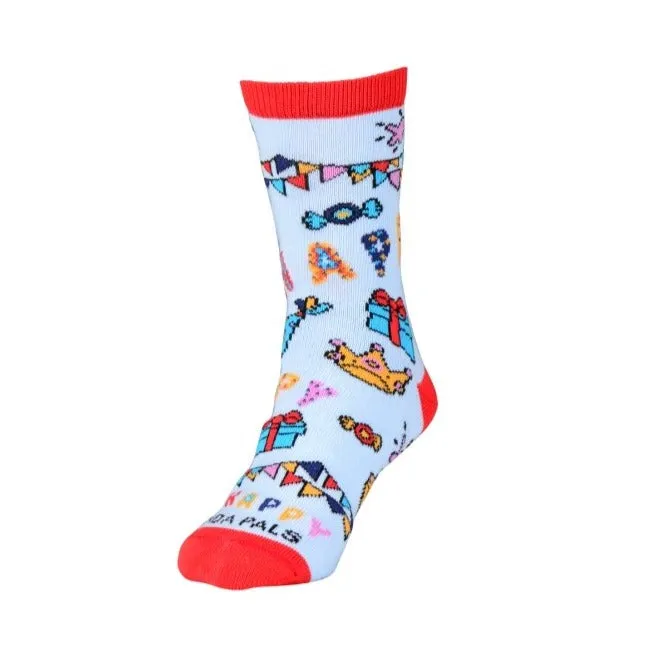 Happy Birthday Celebration Socks (Ages 3-7) from the Sock Panda