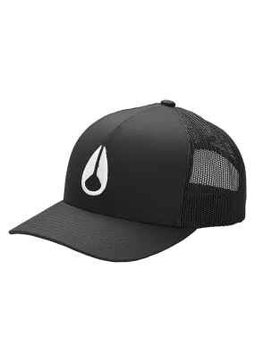 Iconed Trucker Hat - Black / White