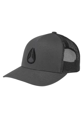 Iconed Trucker Hat - Charcoal / Black