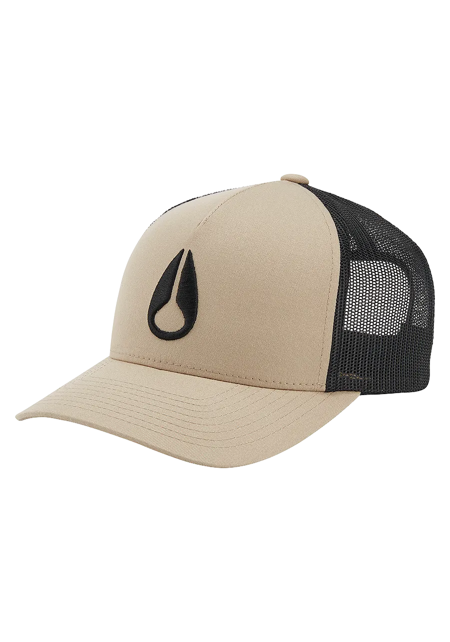 Iconed Trucker Hat - Khaki / Black