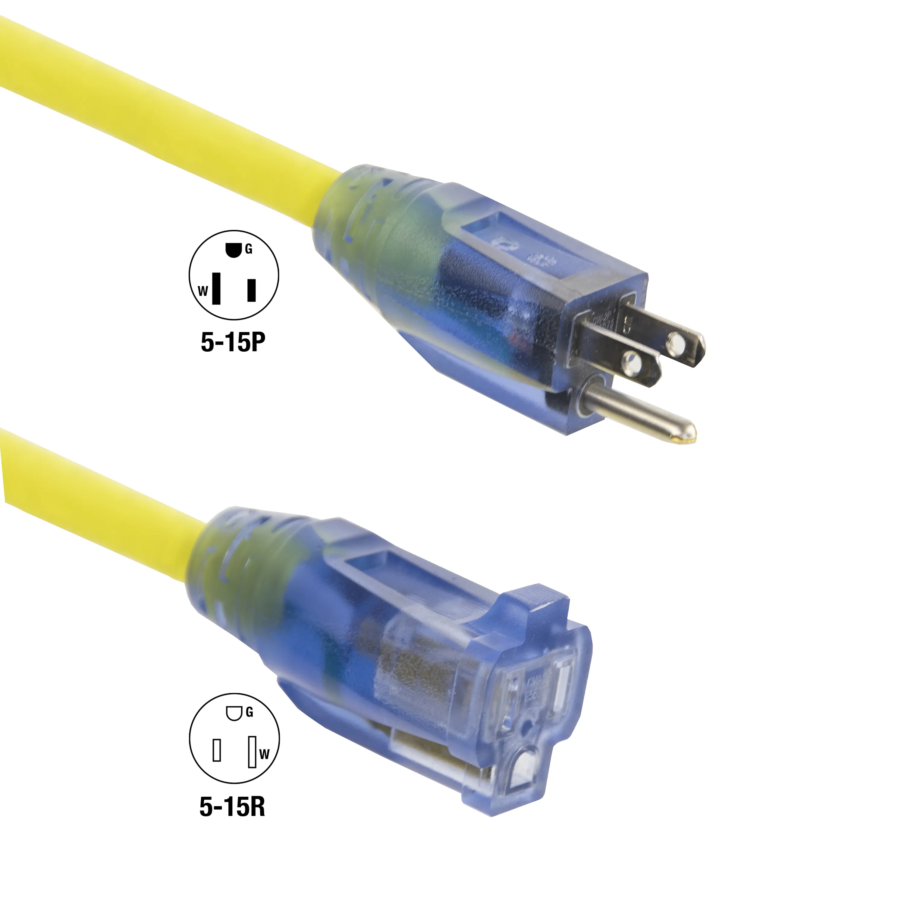 Indoor Dual Lighted Extension Cord w/ Safety CGM